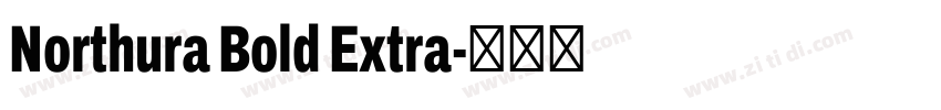 Northura Bold Extra字体转换